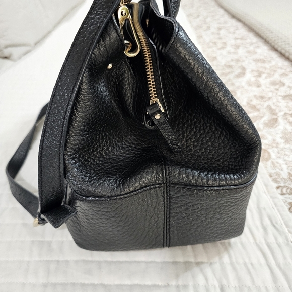 KATE SPADE Southport Avenue Sloan Large Black Pebbled Leather Satchel Purse - Picture 6 of 16